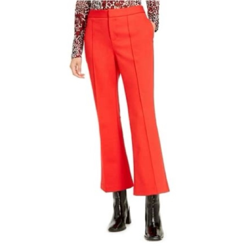 Red High-Waisted Pants